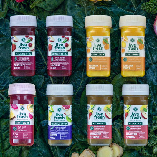 Proefpakket - 16 shots - Koud geperst¹ & niet verwarmd.