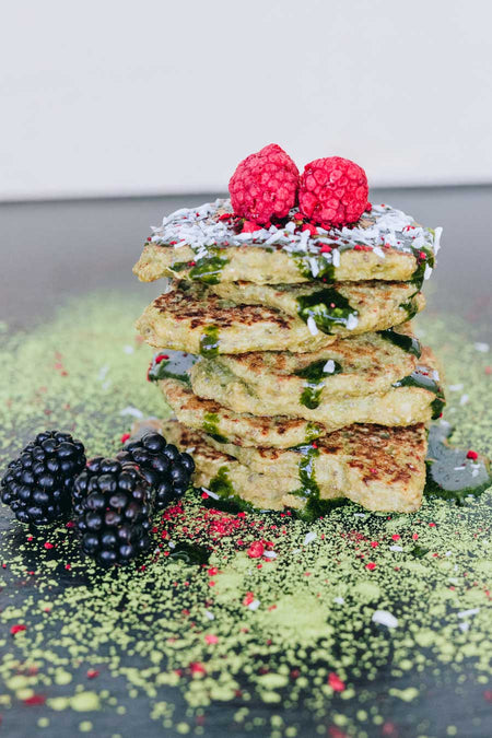 Matcha Bananen Pancakes