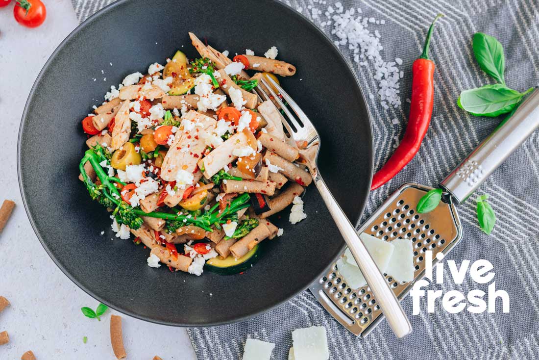 Spicy Tuna Pasta mit LiveFresh Maccheroni