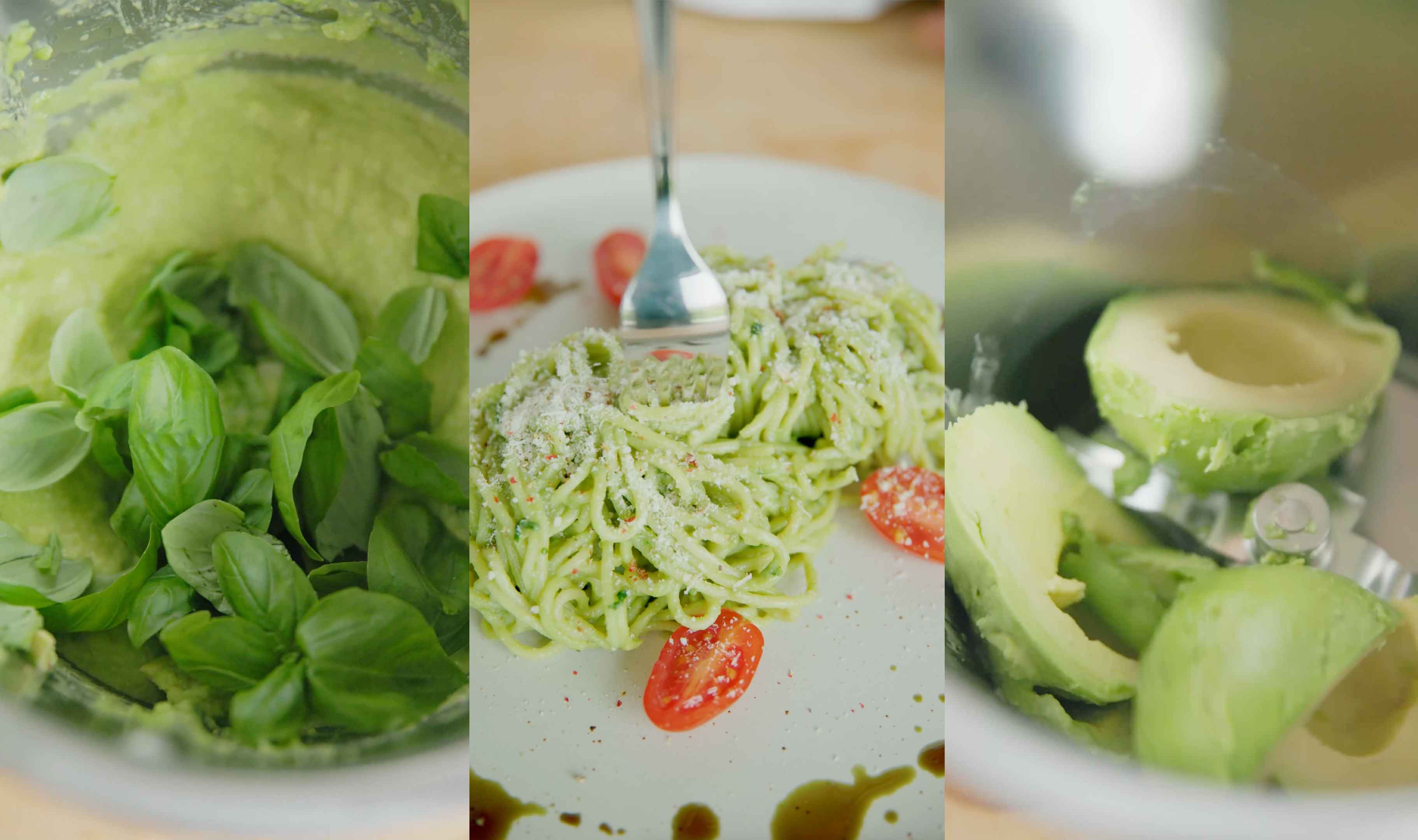 Vegane Avocado-Spaghetti