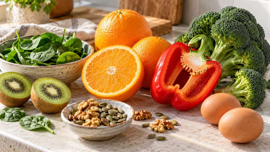 Immunsystem und Vitamine: Welche Nährstoffe einen Beitrag leisten