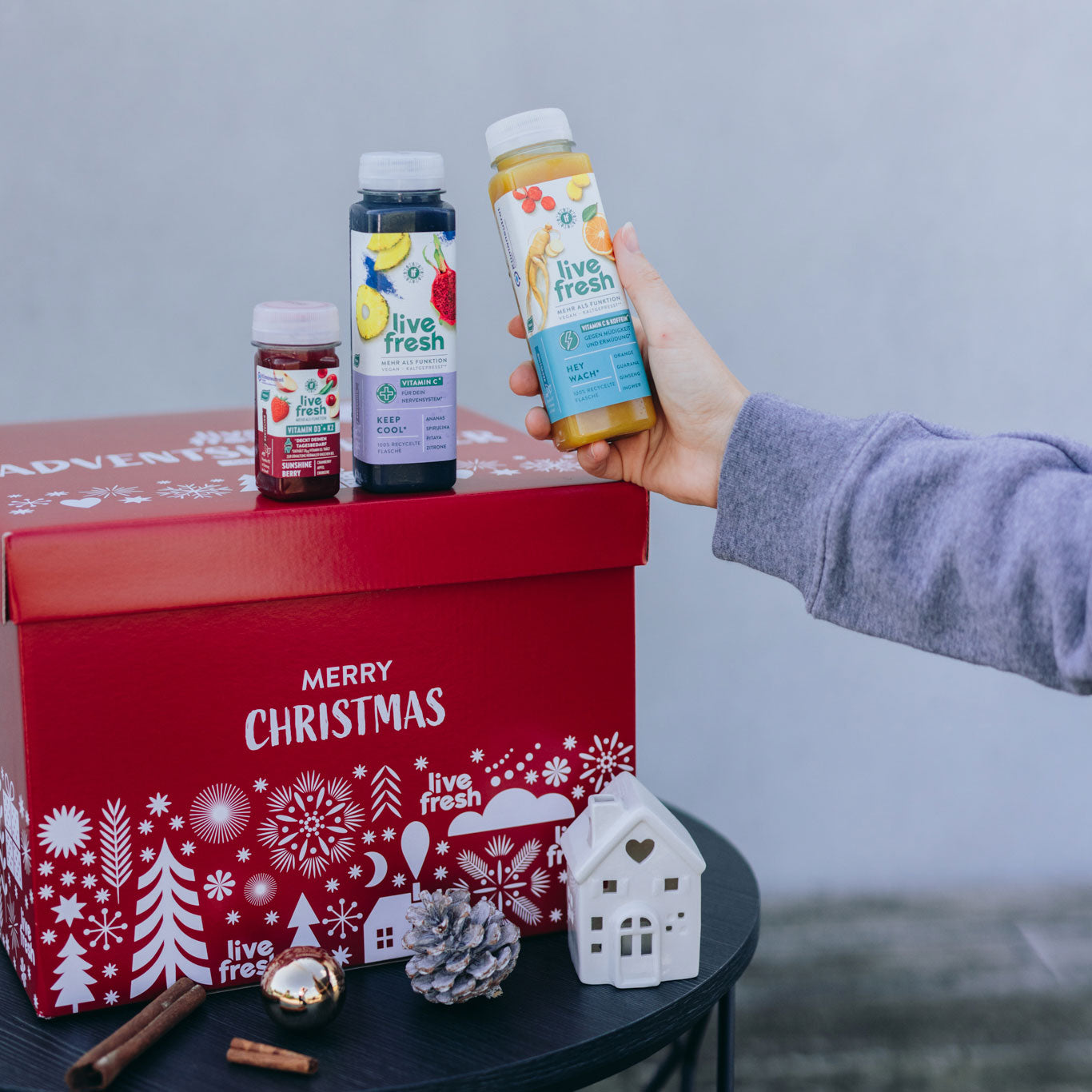 LiveFresh Advent calendar - juices & shots