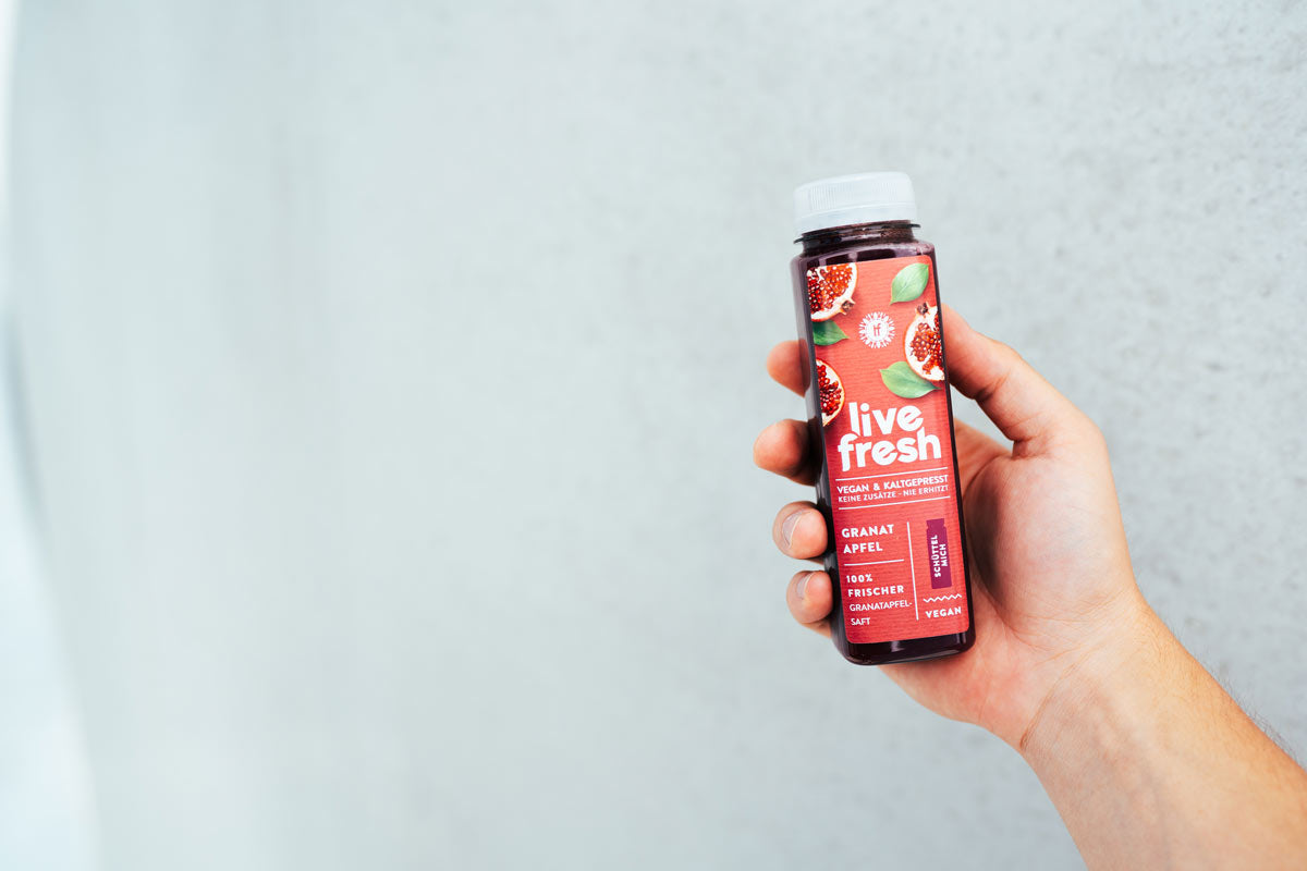 30-day cure - Cold-pressed¹ pomegranate juice