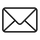 icon: schwarze outline eines Briefes