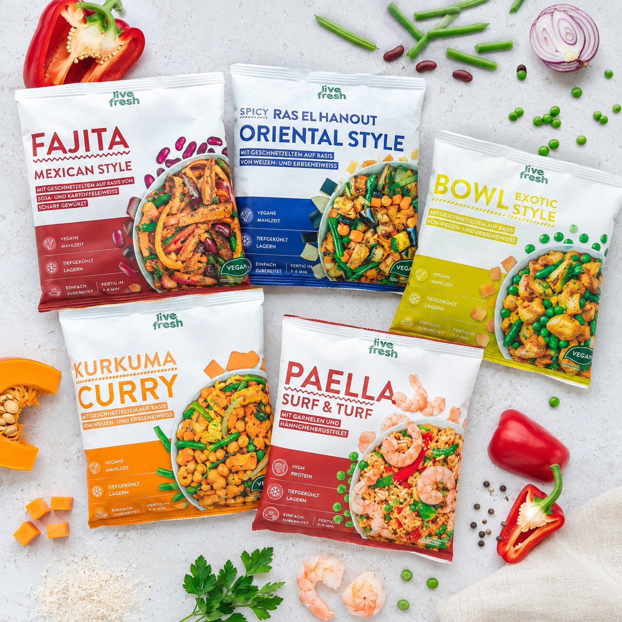 Bestselling ready meals package