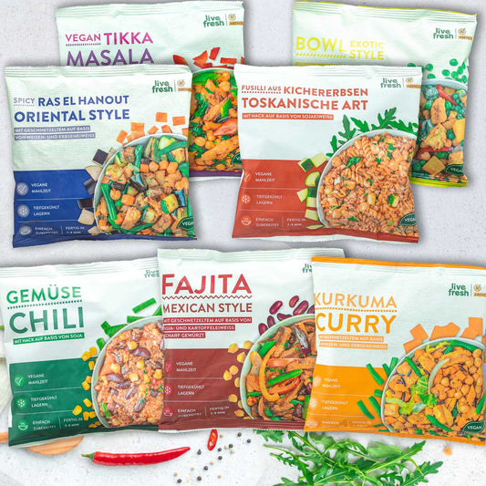 Tasting package - 7 vegan ready meals