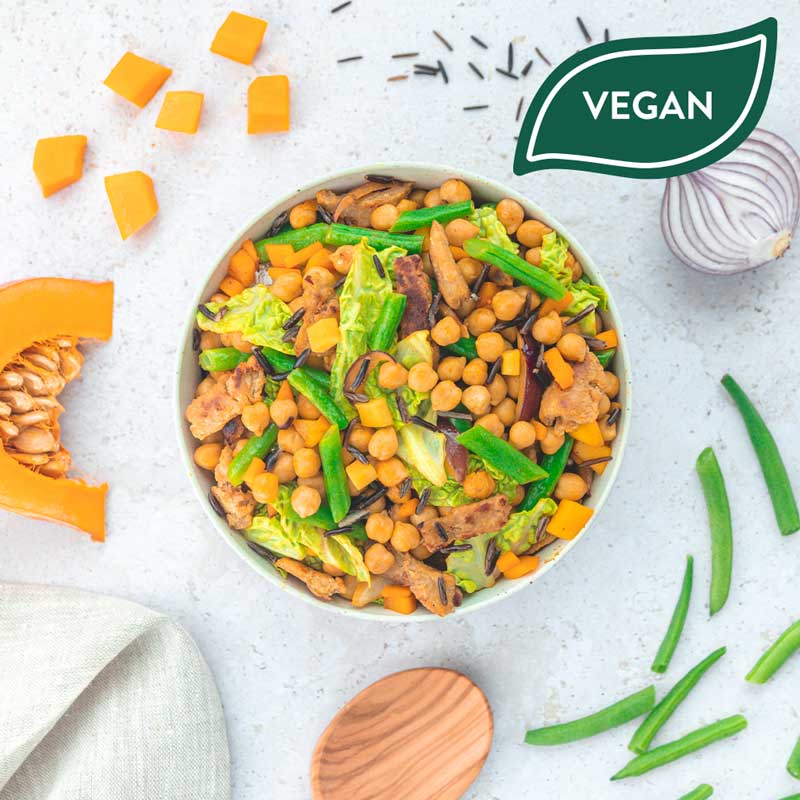 Turmeric Curry -vegan Bowl - 400g