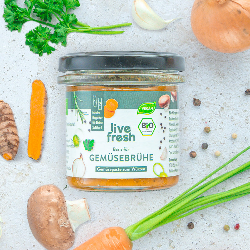 LiveFresh Gemüsebrühe Basis - Bio & Vegan - LiveFresh